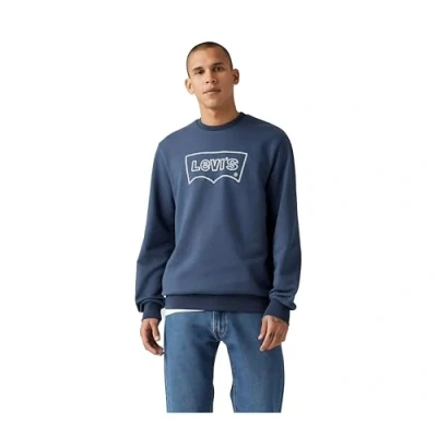 Image of Levi&#039;s Men&#039;s Standard Graphic Crew Sweatshirt, Rope Batwing Vw Sargasso Sea, XS