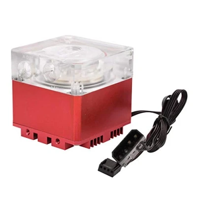 Image of Richer R CPU Water Cooling Pump,3000RPM Fast Heat Dissipation Computer Pump 800L/H Flow 3.5 Meters Head PC Tank (Red)