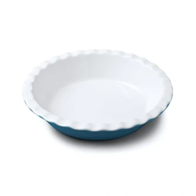 Image of WM Bartleet &amp; Sons 1750 Crinkle Rim Pie Dish (Blue)