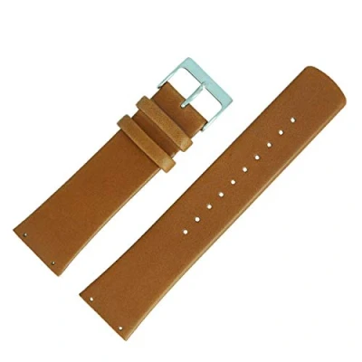 Image of Skagen SKW6082 Watch Strap, 22 mm Leather, Brown Screwed Lug, Classic