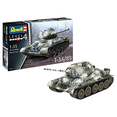 Image of Revell 03319 T 34/85 1:35 Scale Unbuilt/Unpainted Plastic Model Kit