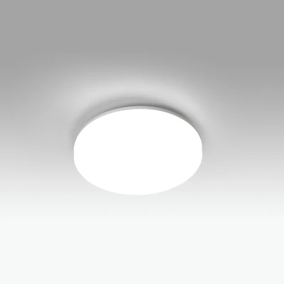 Image of Zon LED Dimmable Bathroom Flush Ceiling Light White IP54