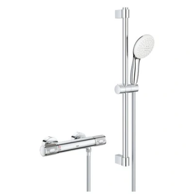 Image of Grohe Grohtherm 1000 Performance Thermostatic Mixer Bar Shower Chrome 34834001