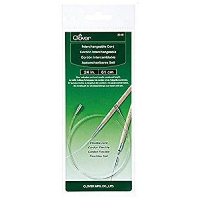 Image of Clover Interchangeable Cord 24 Inches, Other, Multicoloured, 2.12 x 9.62 19.78 cm