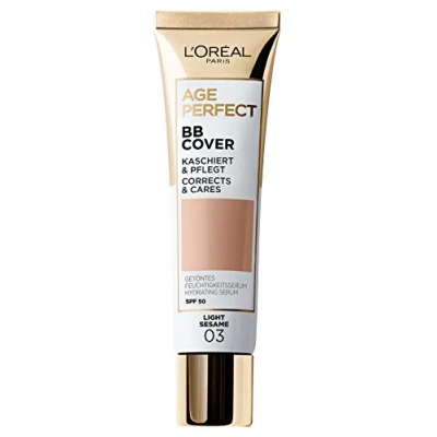 Image of L&#039;Oréal Paris Age Perfect BB Cover, 03 Light Sesame, Tinted Moisturising Serum, 1 Piece