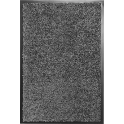 Image of vidaXL Doormat Washable Anthracite 40x60 cm