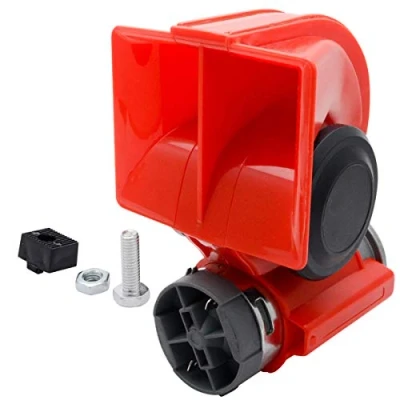Image of MASO Car Compact Air Horn 12V/24V Dual Tone Super Loud Electric Pump for Car/Truck/Motorcycle/Boat