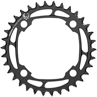 Image of SRAM Europe Unisex Adult Bicycle Chainring 2286482356 Chainring, Black, 34 Teeth, 104 mm