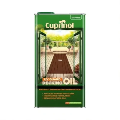 Image of Cuprinol UV Guard Decking Oil Teak 5 litres