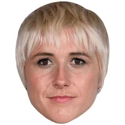 Image of Maisie Adam (Fringe) Celebrity Mask, Flat Card Face, Fancy Dress Mask