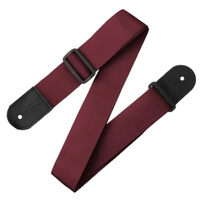 Image of Levy&#039;s M8POLY BRG 2&quot; Polypropylene With Poly Ends Burgundy