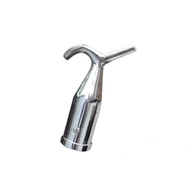 Image of Window Pole Hook (Head Only), Compatible with Telescopic Pole, Suitable for Loft Hatches, Blinds, Attic Ladders, Velux, Chrome (Chrome)