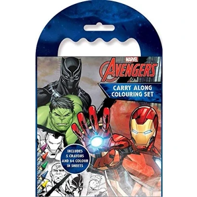 Image of Disney Classic Avengers Coloring Set Carry, avcar2