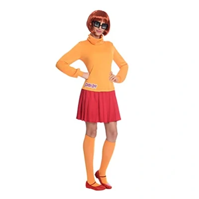 Image of (PKT) (9906634) Adult Ladies Velma Costume (UK 14 16)