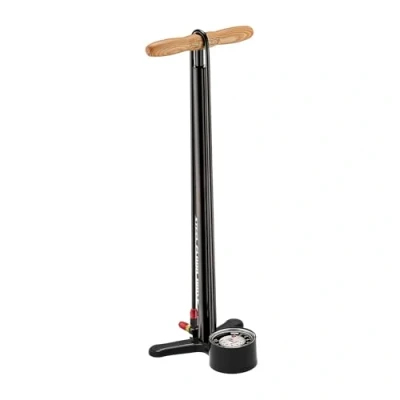 Image of Lezyne Steel Floor Pump Unisex Adult drive manomètre 3 5, Black/Hi Gloss
