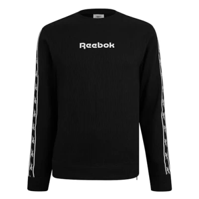 Image of Reebok Men&#039;s Vector Tape Crew Sweatshirt, black, M