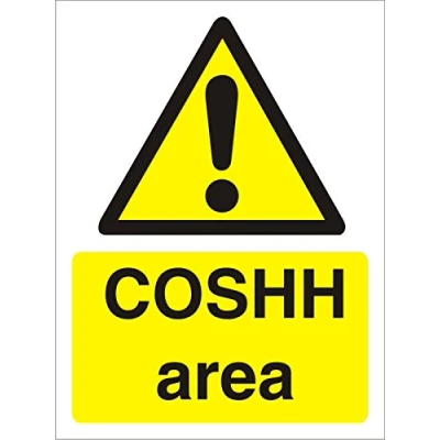 Image of Seco COSHH Area Sign, 200mm x 300mm Self Adhesive Vinyl