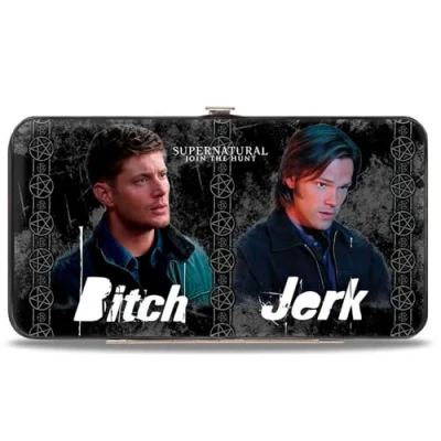 Image of Buckle Down Women&#039;s Hinge Wallet Supernatural Novelty, Multicolor 1, 7&quot; x 4&quot;