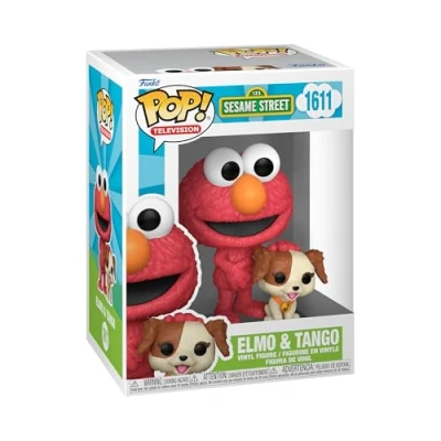 Image of Funko Pop! TV: SS Elmo and Tango Sesame Street Collectable Vinyl Figure Gift Idea Official Merchandise Toys for Kids Adults TV Fans Model Collectors Display