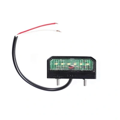 Image of ETUKER 6 LED Chips Bright Number Plate Lamp, 12V/24V Waterproof Energy Saving Universal License Light Rear Lamps, Truck/Trailer/RV/Car/Caravan/Boat/License Lamp