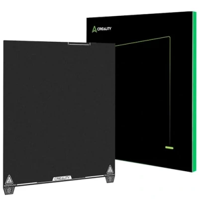 Image of Creality Official K2 Plus Build Plate, 370x370mm Epoxy Resin Surface Magnetic Flexible Removable Spring Steel 3D Printer Bed Plate