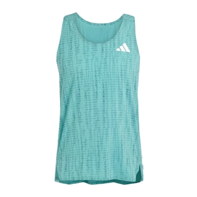 Image of adidas Performance Snglt Top Powder teal preloved teal, Men&#039;s, Size: XS,