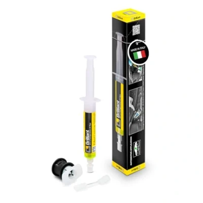 Image of ERRECOM Brilliant 7.5 ml, Fluorescent UV Dye for Detecting Refrigerant Gas Leaks in Vehicle A/C Systems, includes R134a adapter