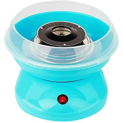 Image of Professional Cotton Candy Floss Maker Machine, Non Stick Plates Fairground Fun Children Adult Party Gift Home Sweet Portable (Blue)