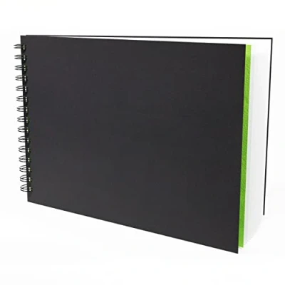 Image of Artgecko Classy Sketchbook A4 Landscape 80 Pages (40 Sheets) 150gsm White Cartridge Paper