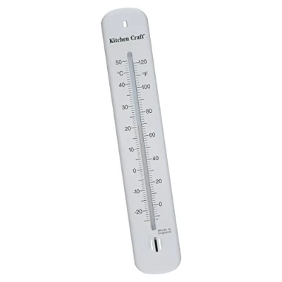 Image of KitchenCraft Indoor / Outdoor Thermometer, Wall Mounted Design
