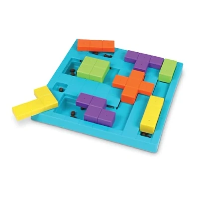 Image of BrightKins Bark Brain Game Treat Puzzle, Interactive Toy for Dogs, Non Skid Dispenser Dog Mental Stimulation &amp; Slow Feeding, 1 Piece