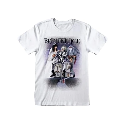 Image of BEETLEJUICE Men&#039;s Poster T Shirt White
