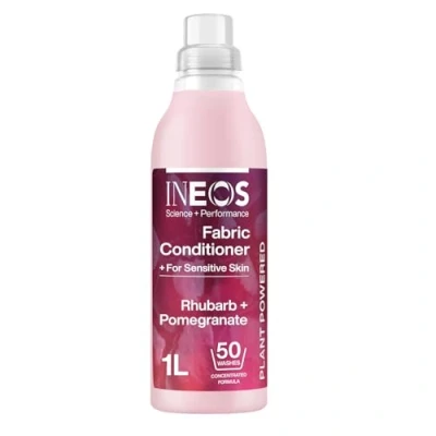 Image of INEOS Next Gen Long Lasting Fabric Conditioner Rhubarb + Pomegranate (50 Washes), Plant Powered, Odour Removal, Softens Protects