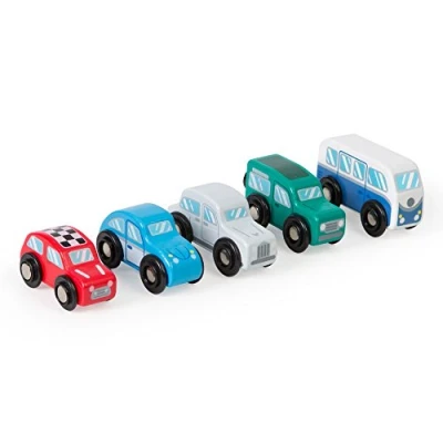 Image of Tidlo T0507 Wooden Retro Vehicle Set, Multi Color