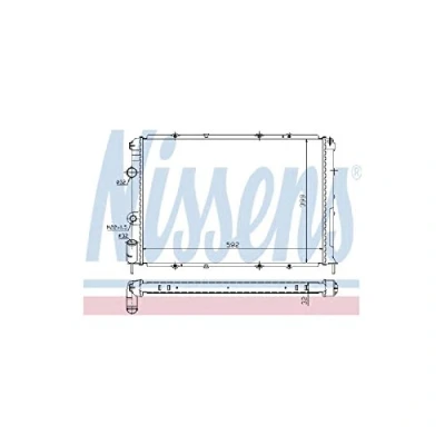 Image of 7700838133, 7701352605 Engine radiator NISSENS 63938A