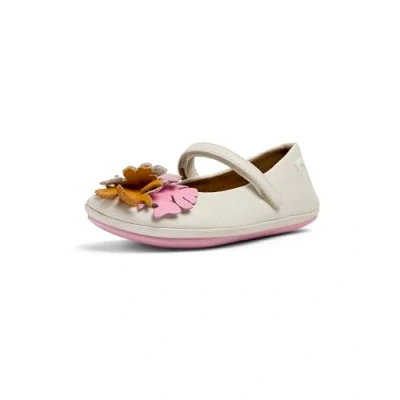 Image of Camper Right K800587 Mary Jane, White 001 TWS, 7.5 UK Child