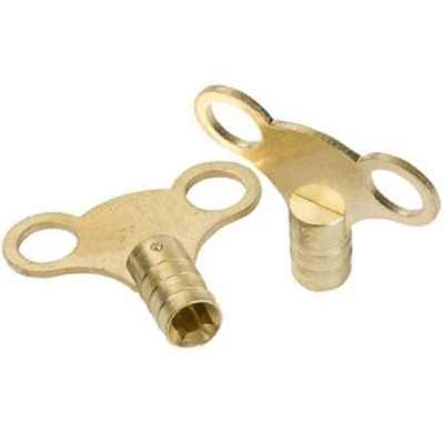 Image of Plumbright Brass Radiator Air Vent Key (Pack of 2) 787134