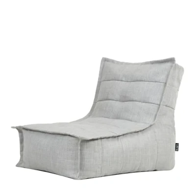 Image of icon Dolce Bean Bag Chair, Grey, Large Bag, Outdoor with Water Resistant Fabric, Adult Filling Included