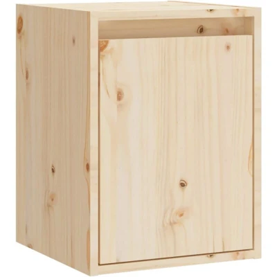 Image of vidaXL Wall Cabinet 30x30x40 cm Solid Wood Pine
