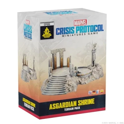 Image of Atomic Mass Games Marvel Crisis Protocol: Asgardian Shrine Miniatures Game Ages 14+ 2 Players 90 Minutes Playing Time