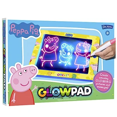 Image of John Adams Peppa Pig GLOWPAD light up drawing pad: Bring your pictures to life! Arts &amp; crafts Ages 4+