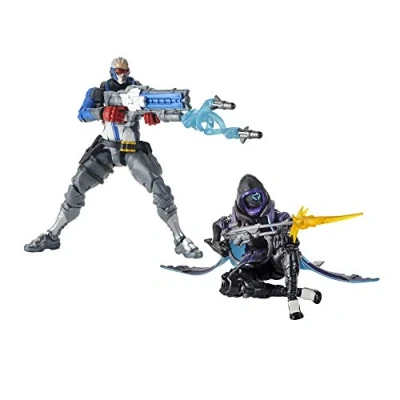 Image of Overwatch Ultimates Series Soldier: 76 and Shrike (Ana) Skin Dual Pack 6 Inch Scale Collectible Action Figures with Accessories Blizzard Video Game Characters