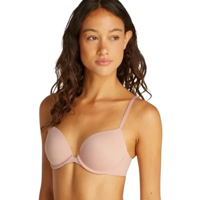 Image of Calvin Klein Underwear Plunge Pushup bra, Women&#039;s, Size: 30DD, Cedar