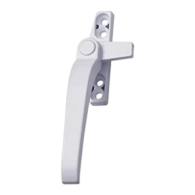 Image of LOVIVER Replacement Window Handles Right/Left Hand,Zinc Alloy Hardware,Window Handle Lever Casement Locking Handle, White Left, 113x73x23mm