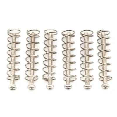 Image of Musiclily Ultra UNC#3 48X1.1 Inch Stainless Steel Humbucker Pickup Mounting Screws and Springs Set for American Made Electric Guitar, Nickel (Set of 6)