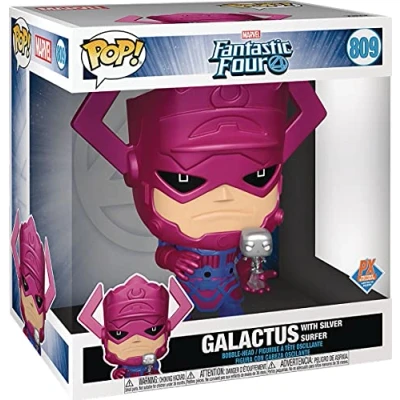 Image of Funko Marvel Super Sized Jumbo POP! Vinyl figurine Galactus with Silver Surfer Special Edition 25 cm