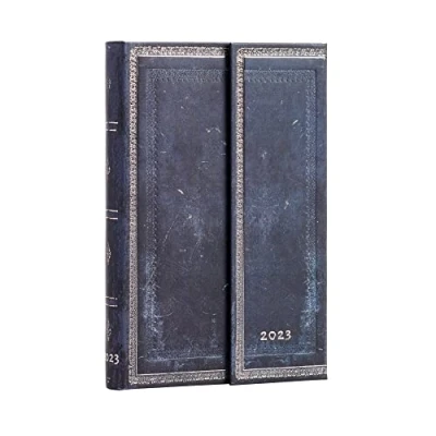 Image of Paperblanks 12 Months 2023 Diary Blue Ink Horizontal Mini (100 x 140 mm)