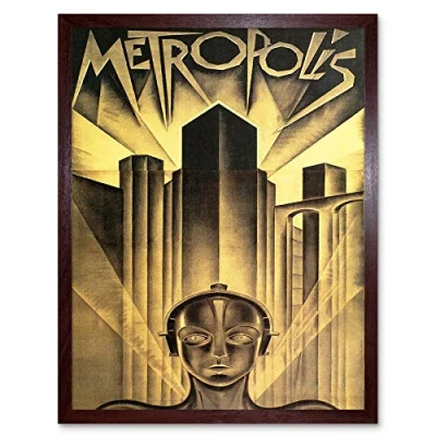 Image of Wee Blue Coo Movie Film Metropolis Sci Fi Drama Dystopia Utopia Lang Art Print Framed Poster Wall Decor 12X16 Inch