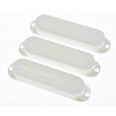 Image of Dopro White ST Strat Closed Single Coil Pickup Cover Sealed Covers for FD