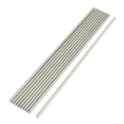 Image of sourcing map 10Pcs Stainless Steel 200mmx3mm Round Rod Stock for RC Airplane Model